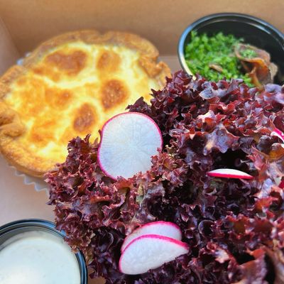 cheese &amp; potato quiche COLD TO GO