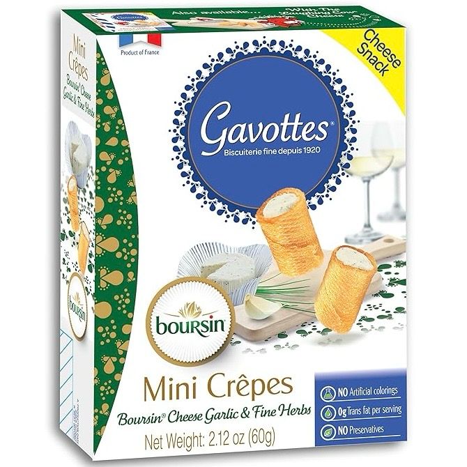 gavottes crêpes w/boursin cheese