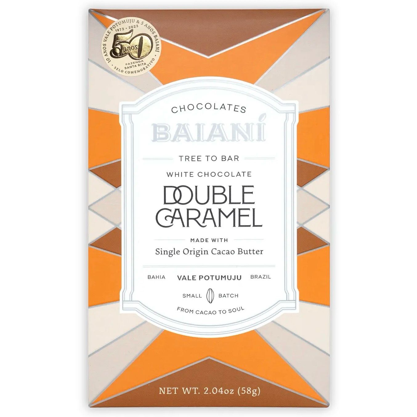 baianí double caramel chocolate bar