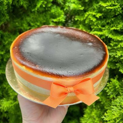 orange basque cheesecake, 7&quot;