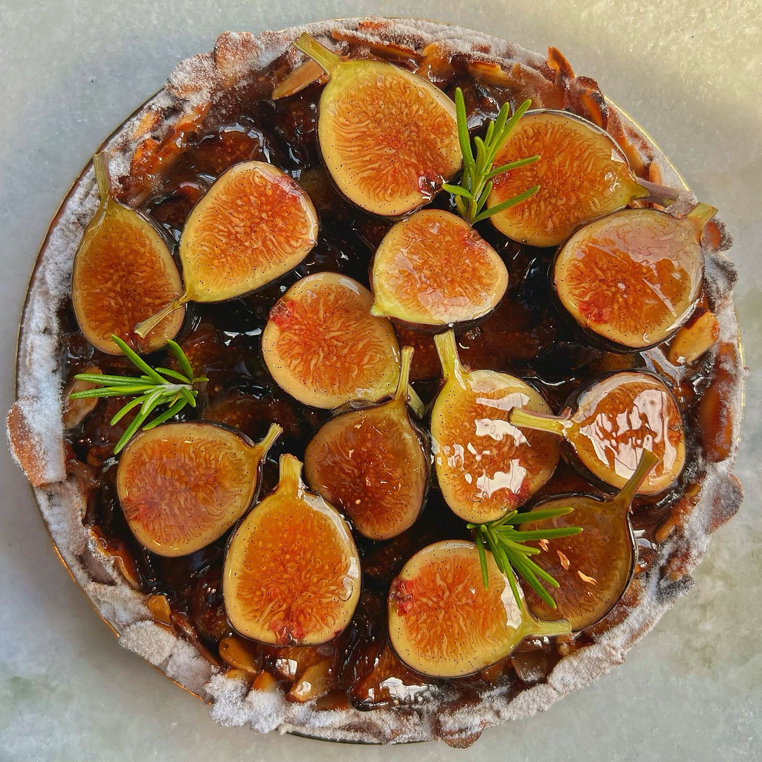 fig tart, 10”