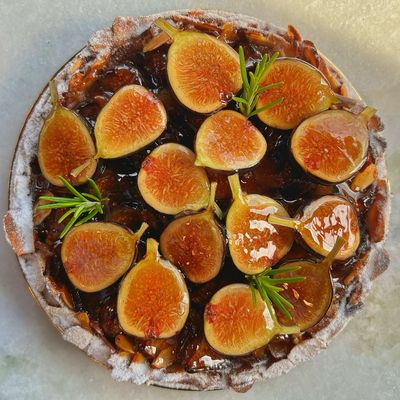 fig tart, 10”