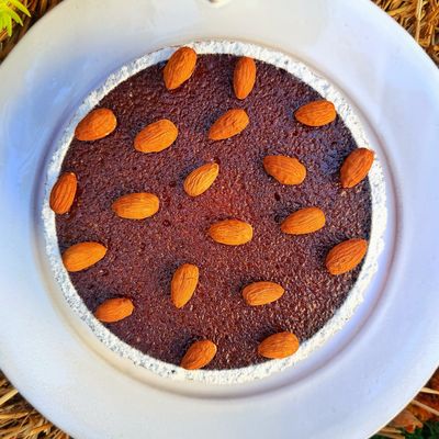 CHRISTMAS polenta almond cake, 7”