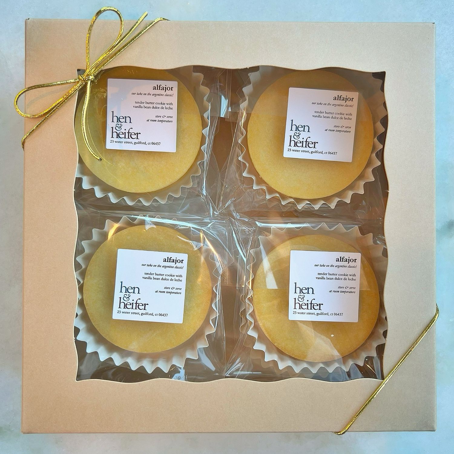 CHRISTMAS alfajores gift box, 8 pieces 