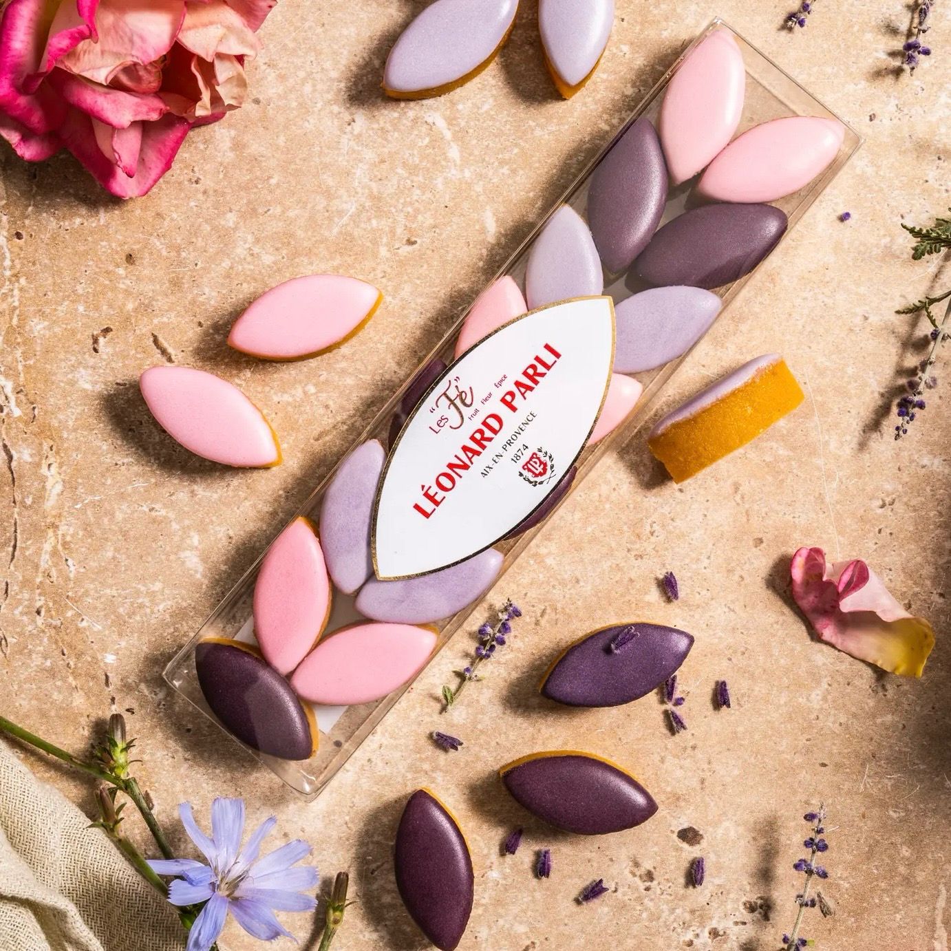 leonard parli “flowery” calissons gift box