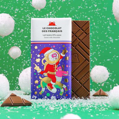 le chocolat de français “santa” bar