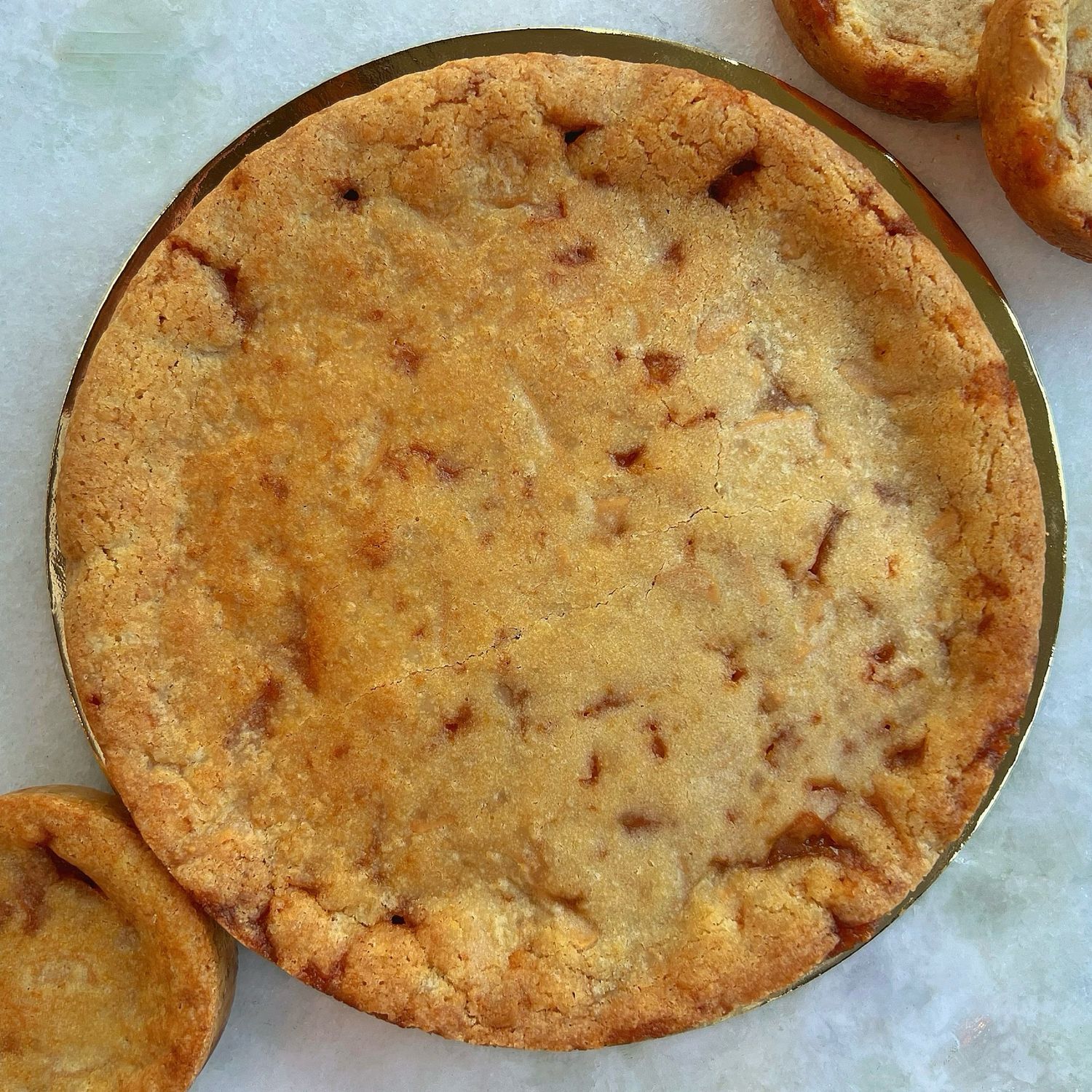 CHRISTMAS salted caramel toffee party cookie, 7”