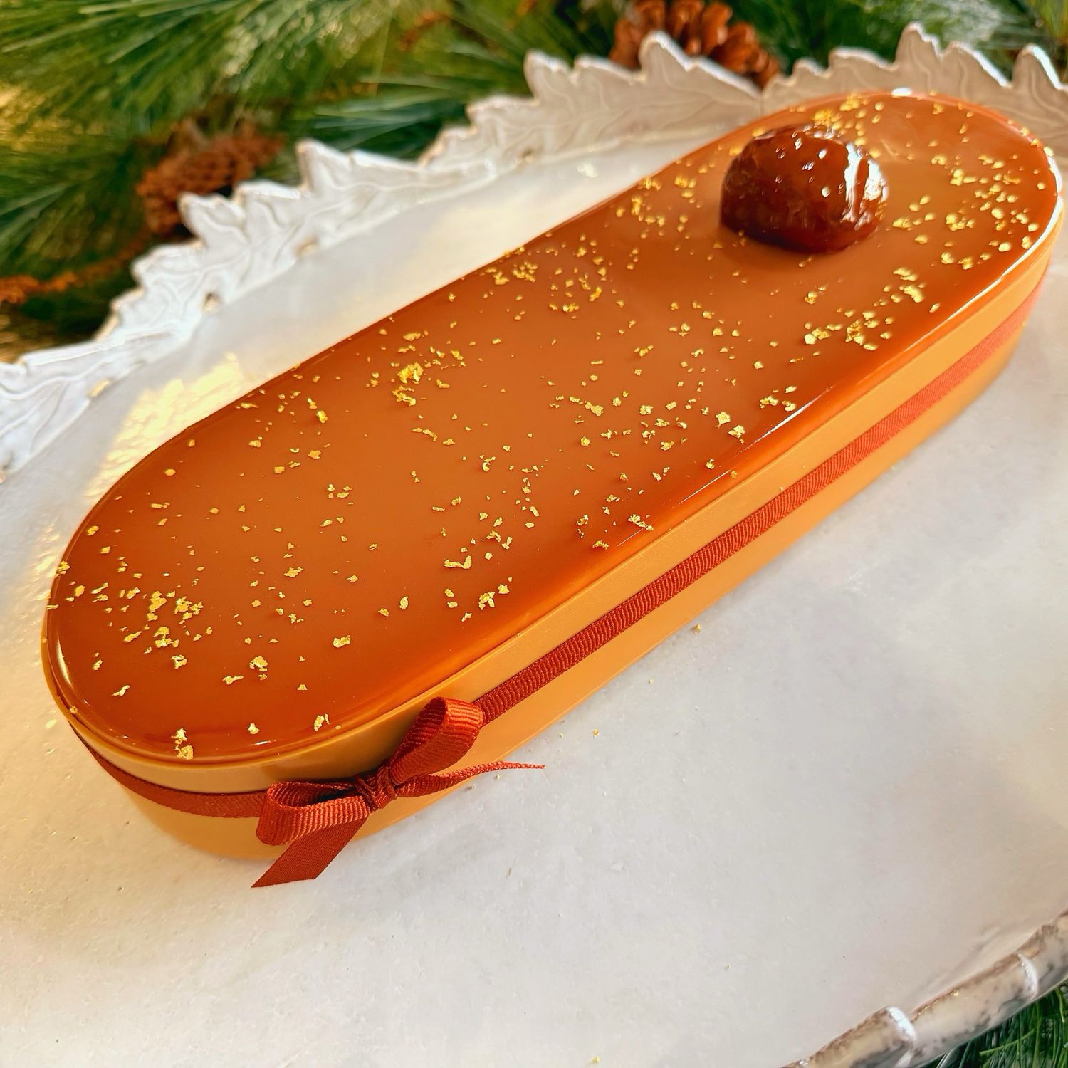 CHRISTMAS bûche de noël: mont blanc