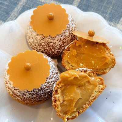 cream puff: SALTED BUTTER CARAMEL