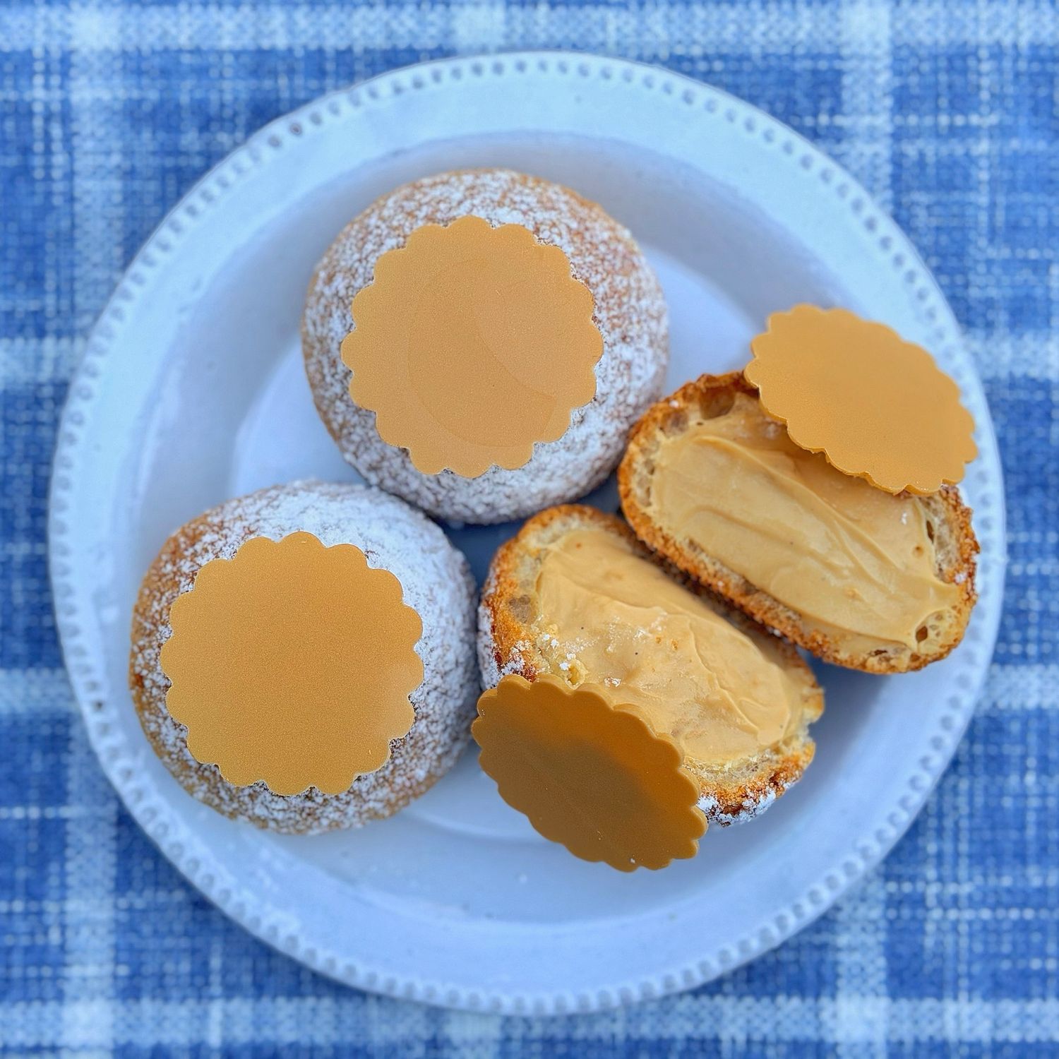 cream puff: SALTED BUTTER CARAMEL