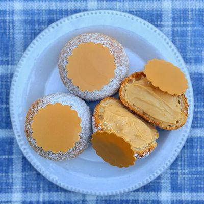 cream puff: SALTED BUTTER CARAMEL