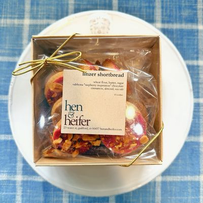 linzer shortbread, gift box