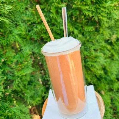 chocolate “peanut butter” frappé