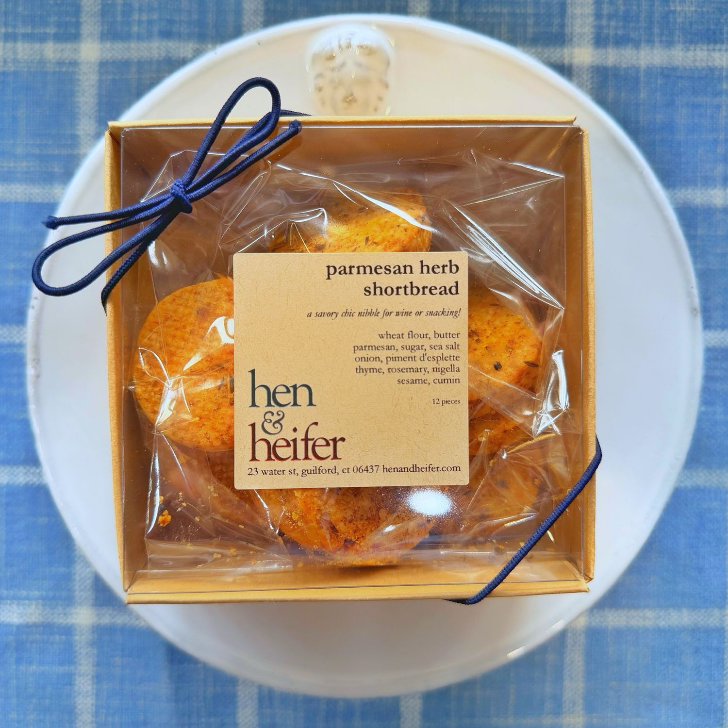 parmesan herb savory shortbread, gift box