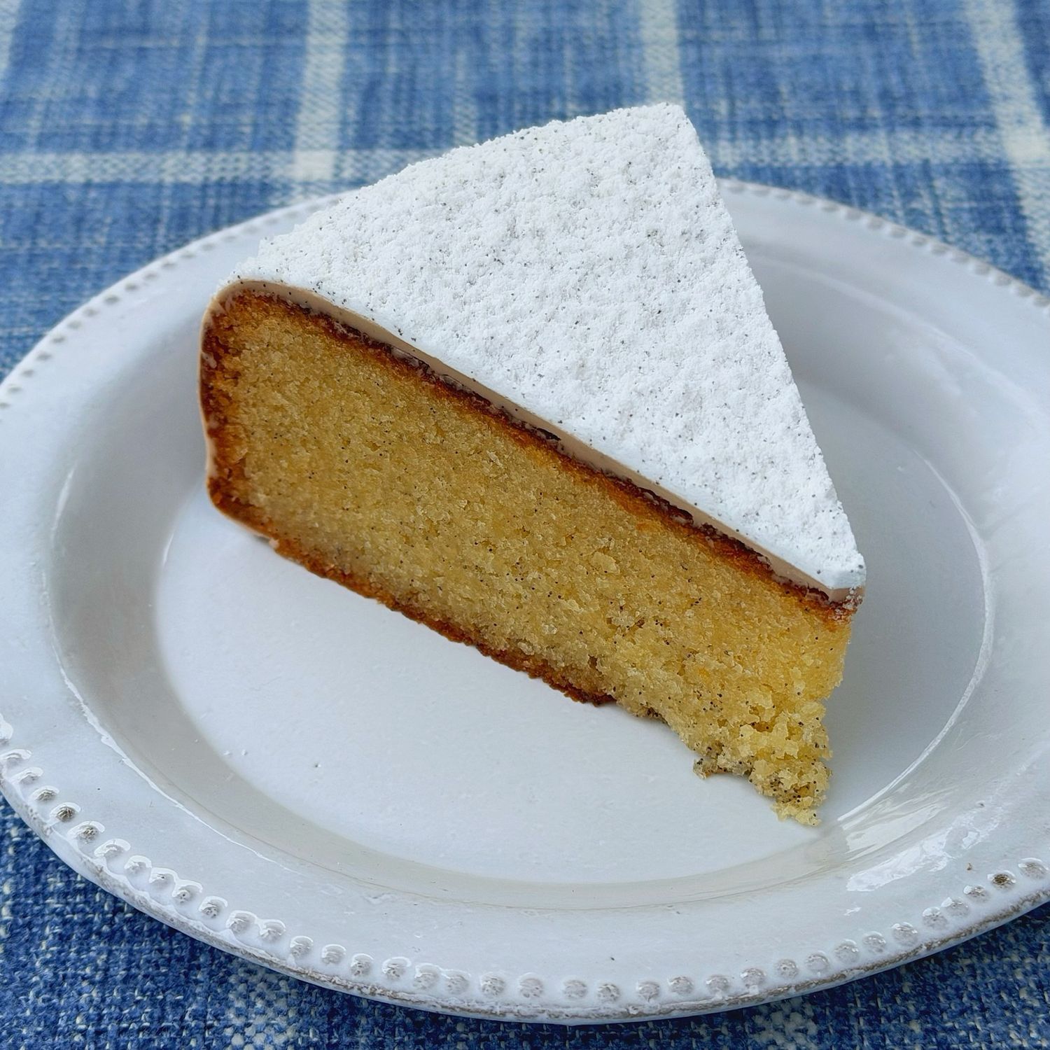 simply vanilla cake slice