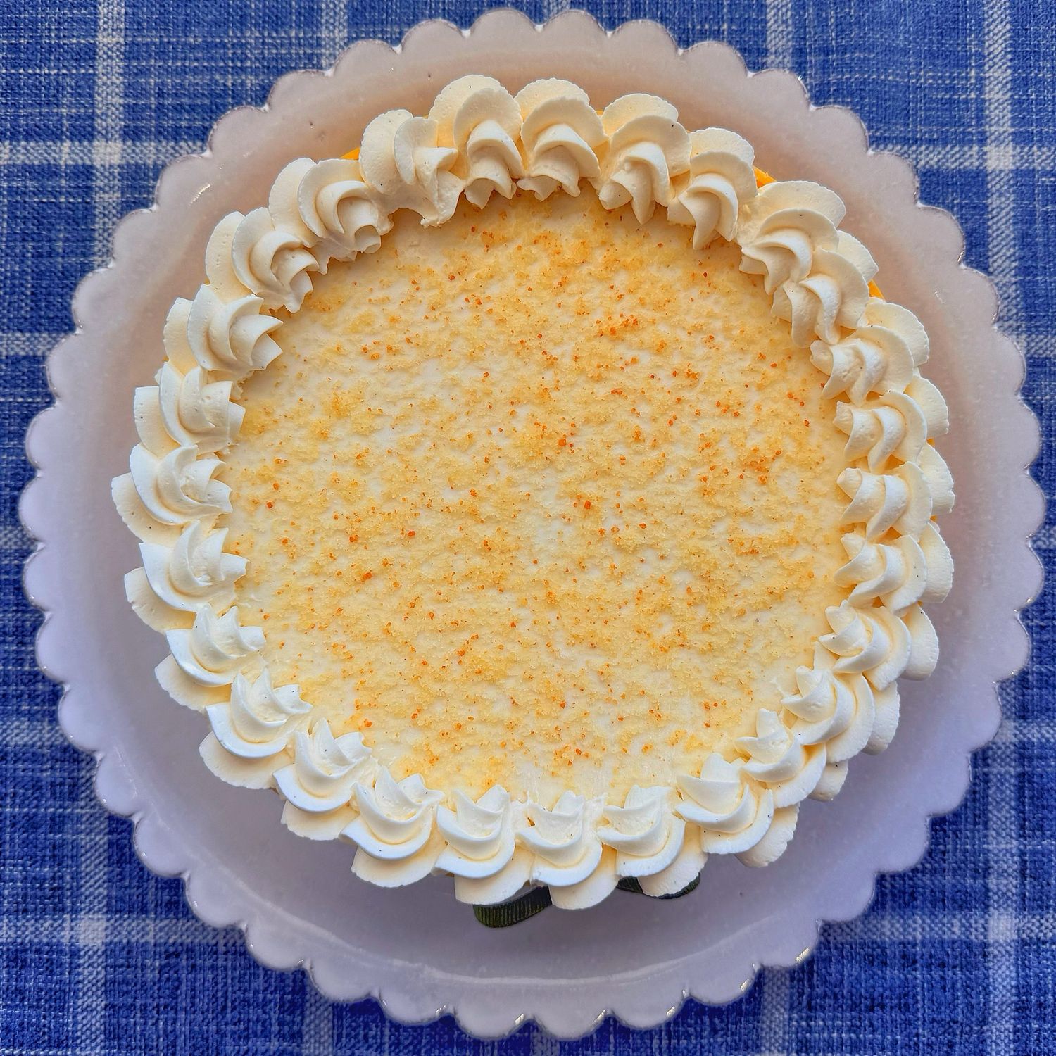 lemon chiffon cake, 7”