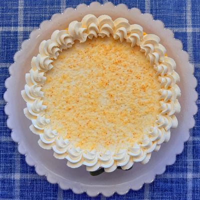 lemon chiffon cake, 7”
