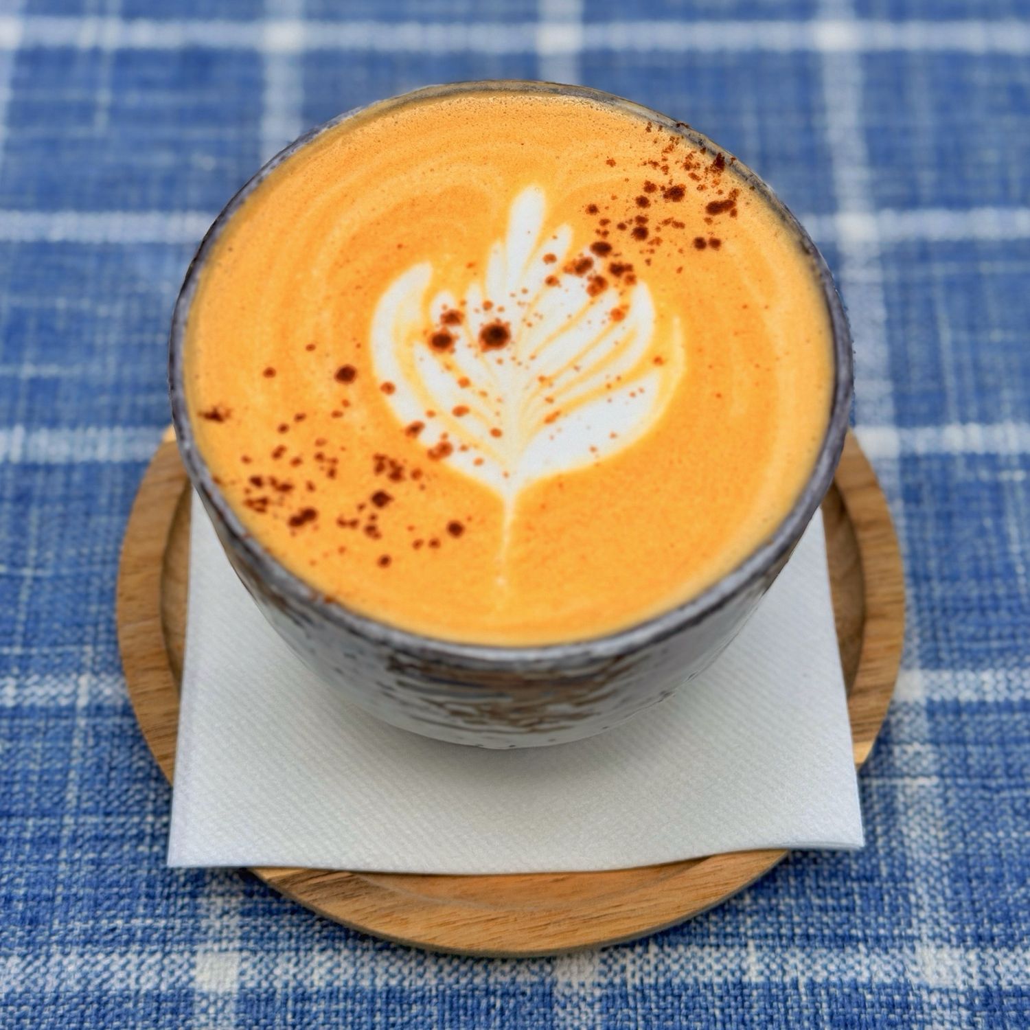 decaf cinnamon latte