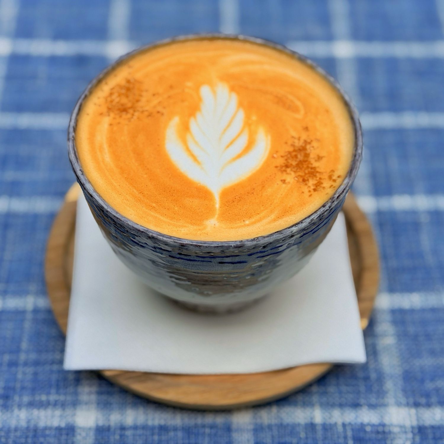 decaf maple ginger latte