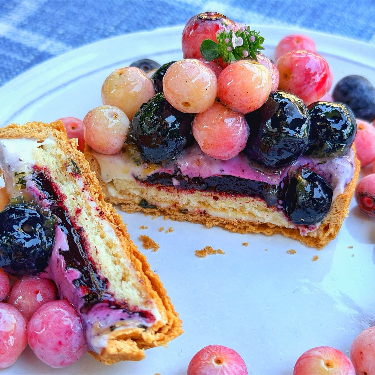 cosmo blueberry tart