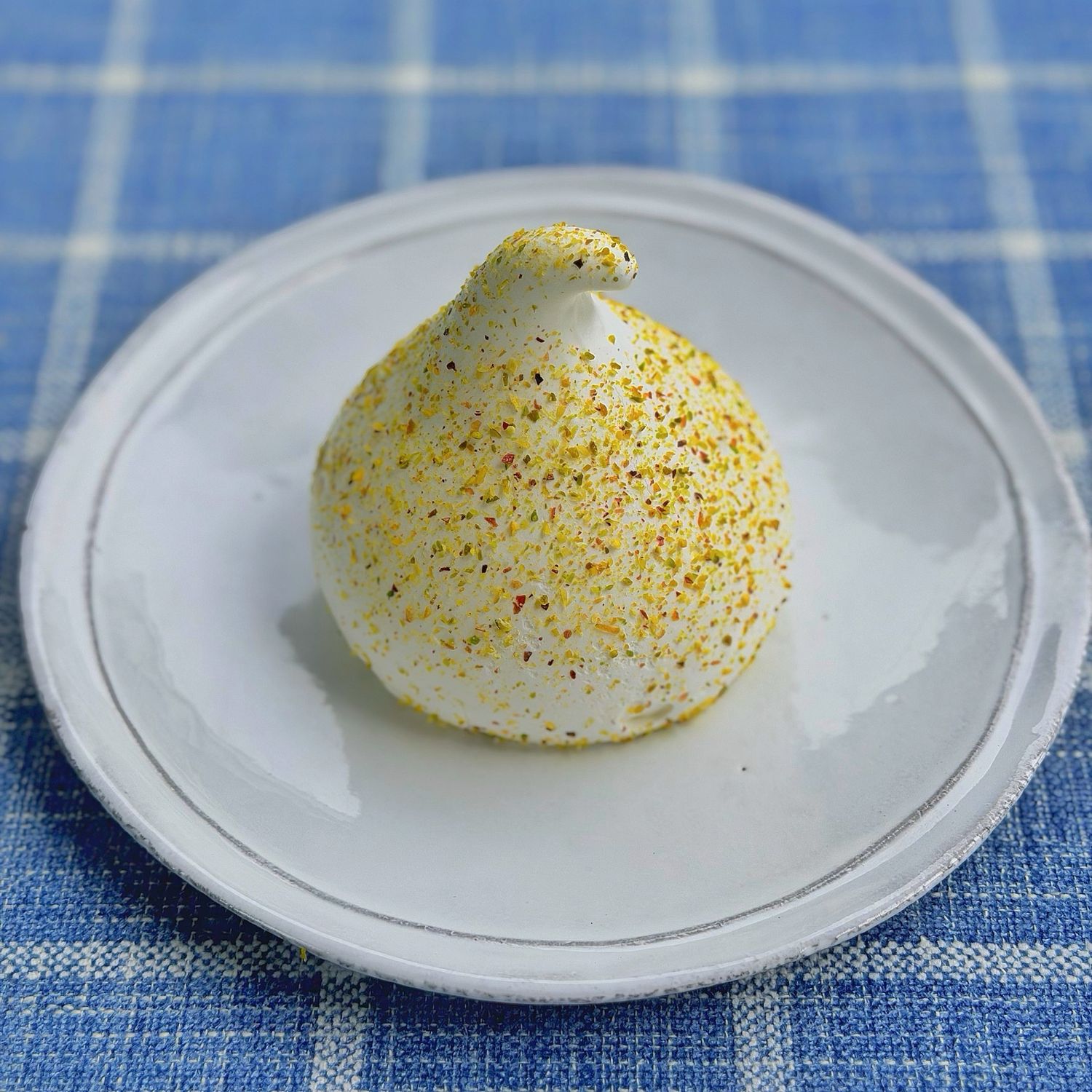 cherry pistachio pavlova
