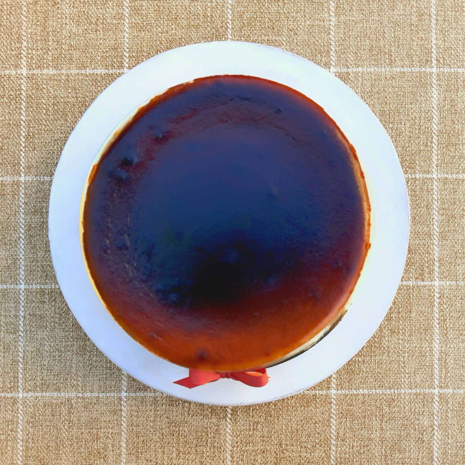 apple cider basque cheesecake, 7”