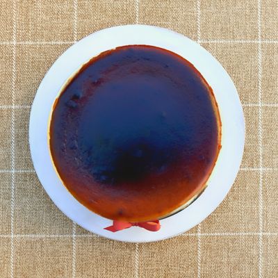 apple cider basque cheesecake, 7”
