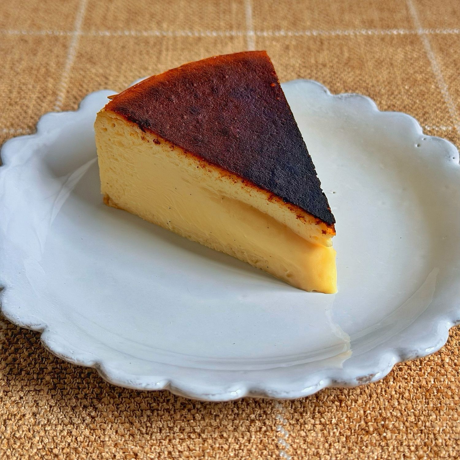 bourbon maple basque cheesecake, 7”