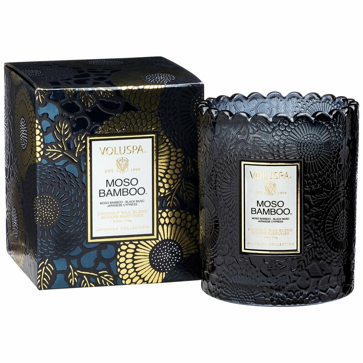 Moso Bamboo - Scalloped Edge Candle Moso Bamboo - Scalloped Edge Candle