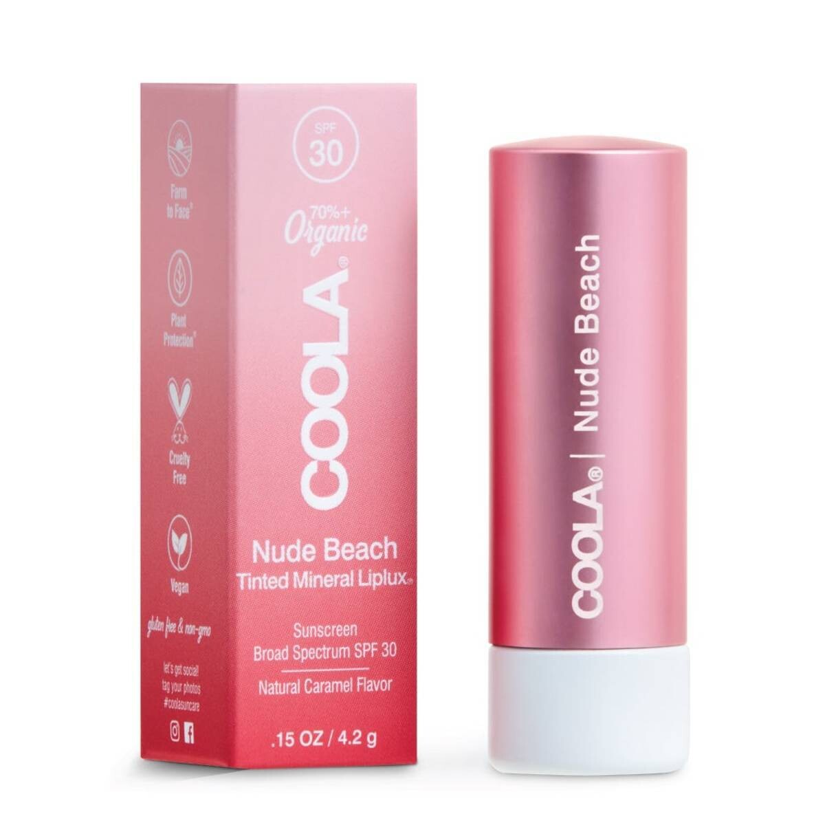 Coola Mineral Liplux SPF30 Nude Beach