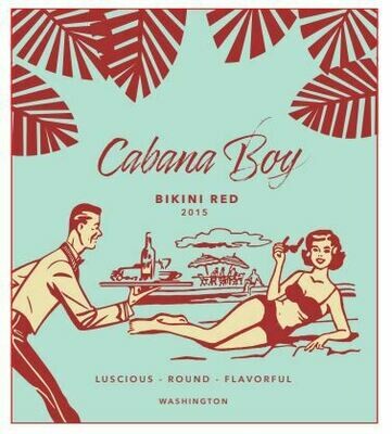 Cabana Boy Washington Bikini Red