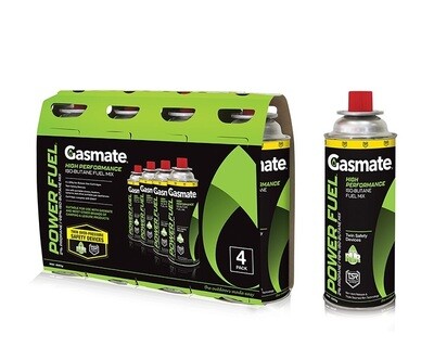 Gasmate Power Fuel Iso-Butane Canister 4 Pack
