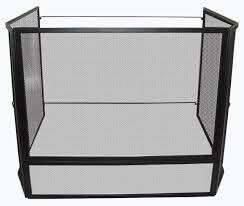 FIREUP - Mesh Fire Guard with Gate 95 X 95 X 80cm