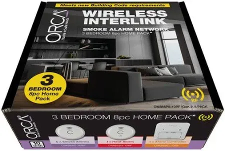 Orca Smoke Alarm 3 Bedroom Home Pack