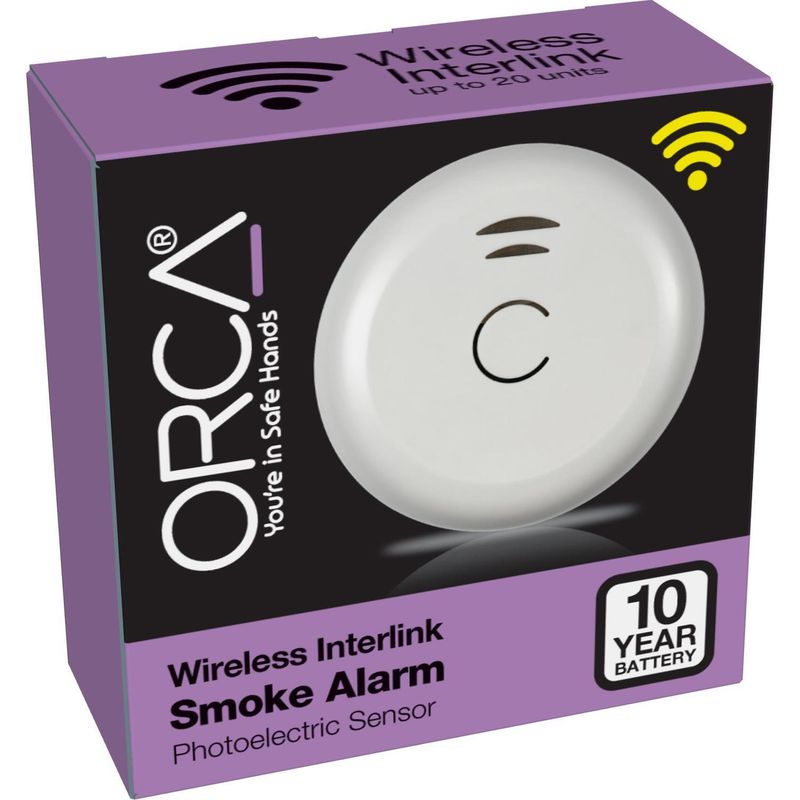 Orca Wireless Interlink Smoke Alarm
