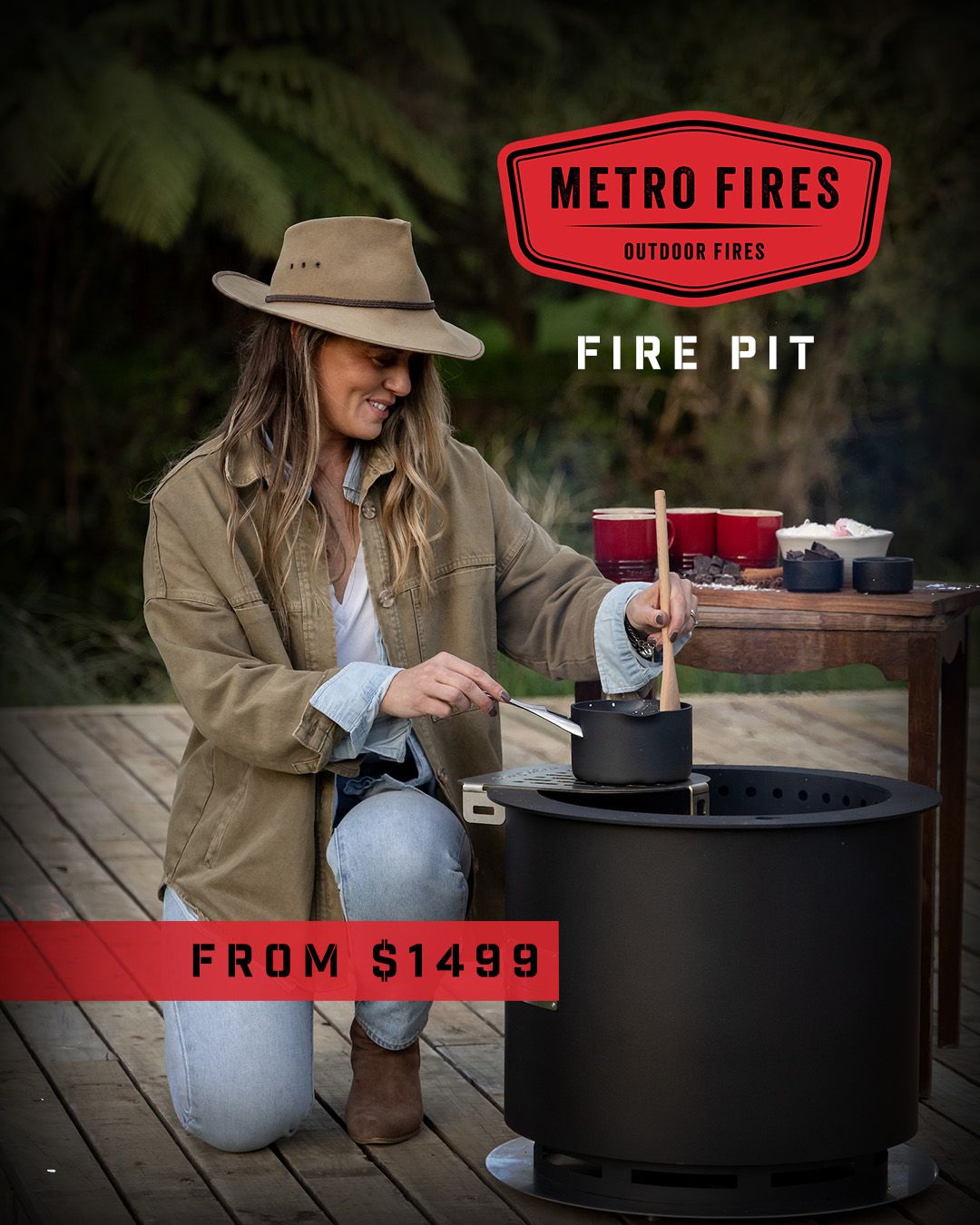 540 Fire Pit (Corten Black)