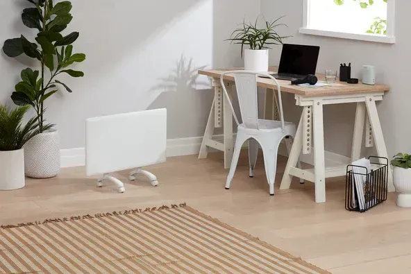 Nobo Wi-Fi Wifi Slimline Panel Heater + Castors 1000W Nobo Wi-Fi Wifi Slimline Panel Heater + Castors 1000W