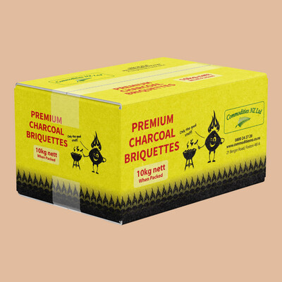 Commodities Premium Charcoal Briquettes 10kg Commodities Premium Charcoal Briquettes 10kg