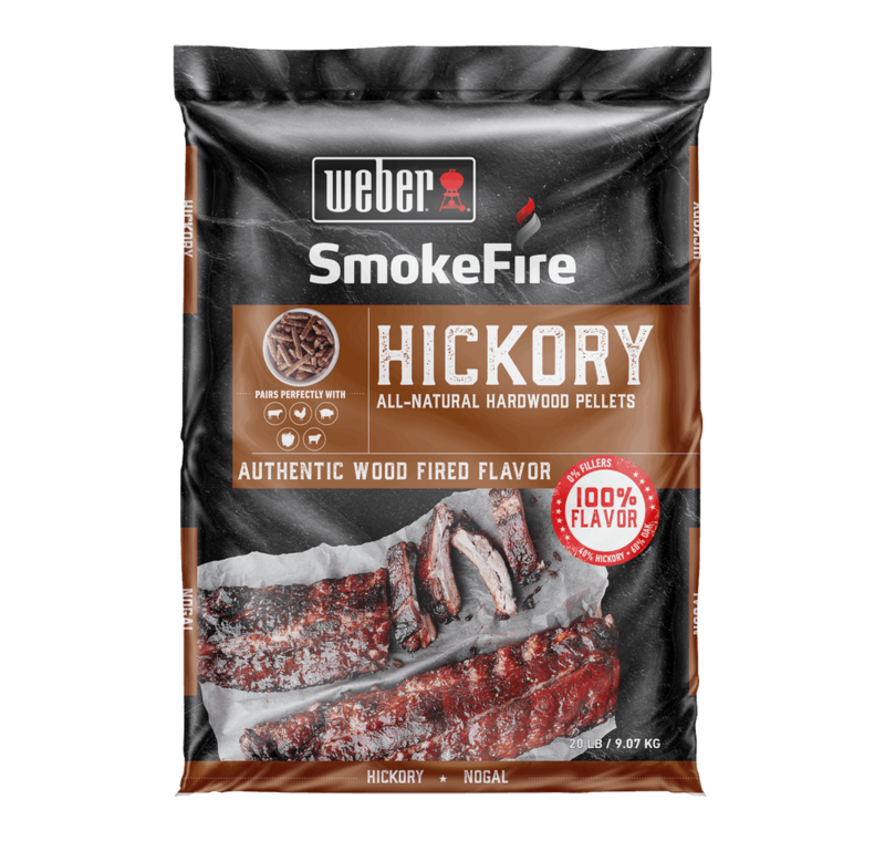 Weber Smokefire Hickory All-Natural Hardwood Pellets Weber Smokefire Hickory All-Natural Hardwood Pellets