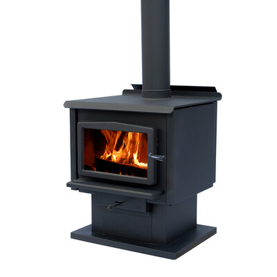 Osburn 1600 - Freestanding radiant wood fire on pedestal with ash pan Osburn 1600 - Freestanding radiant wood fire on pedestal with ash pan