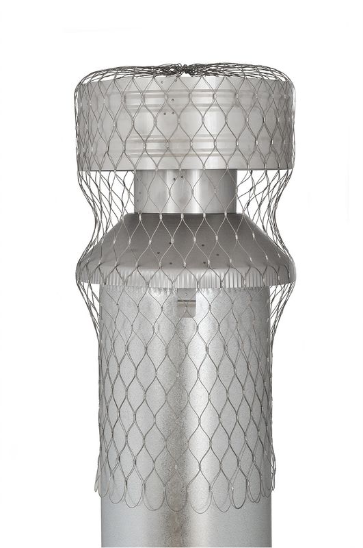 Stainless Steel Flex Bird Mesh Chimney Cover 860mm Long Stainless Steel Flex Bird Mesh Chimney Cover 860mm Long