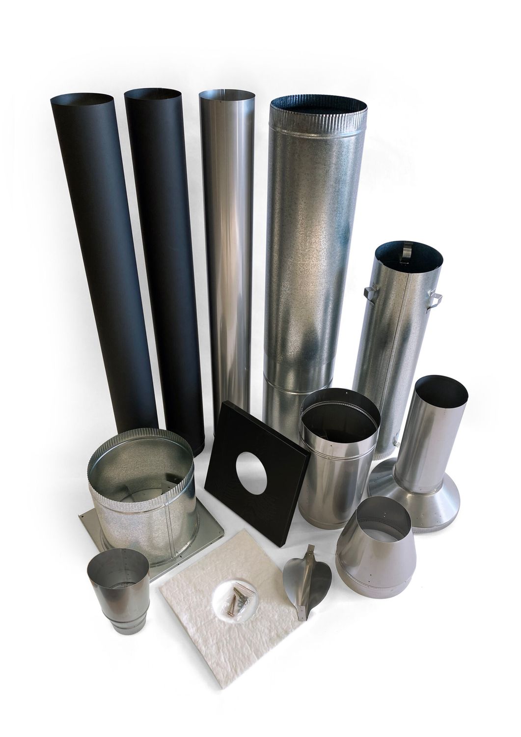 ECO 130 Flue Kit- Galvanised Liner
