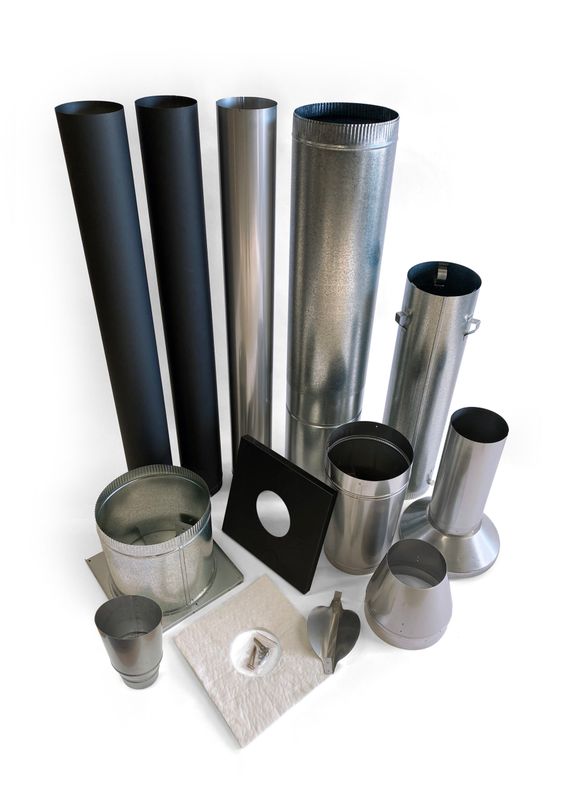 ECO 130 Flue Kit- Galvanised Liner