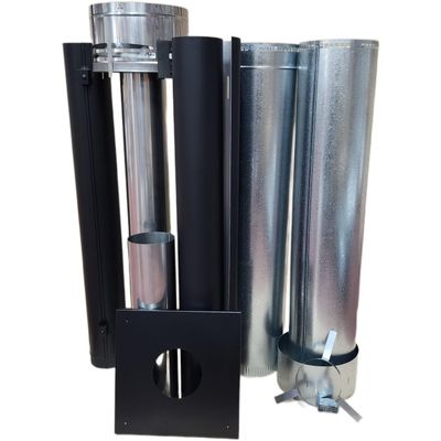 Heatsaver Flue Kit 4.2m w 1200mm shield (Choose Colour)
