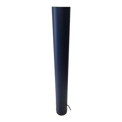 S/S Flue Met Black - 150 x 1200 w/Butterfly Damper (Rural-2ha+) (Choose Colour) S/S Flue Met Black - 150 x 1200 w/Butterfly Damper (Rural-2ha+) (Choose Colour)