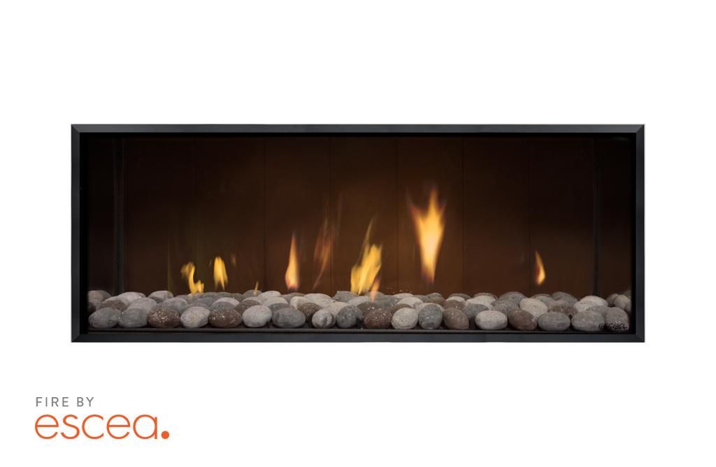 Escea DS1150 LPG Single Sided Fireplace (includes new Black Remote)