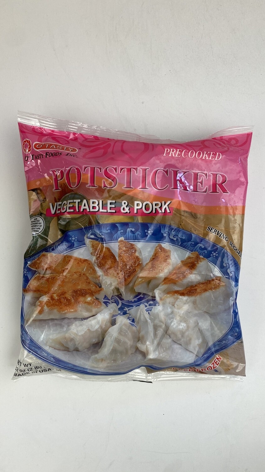 O'TASTY Potsticker Vegetable & Pork 32oz 全美即食锅贴