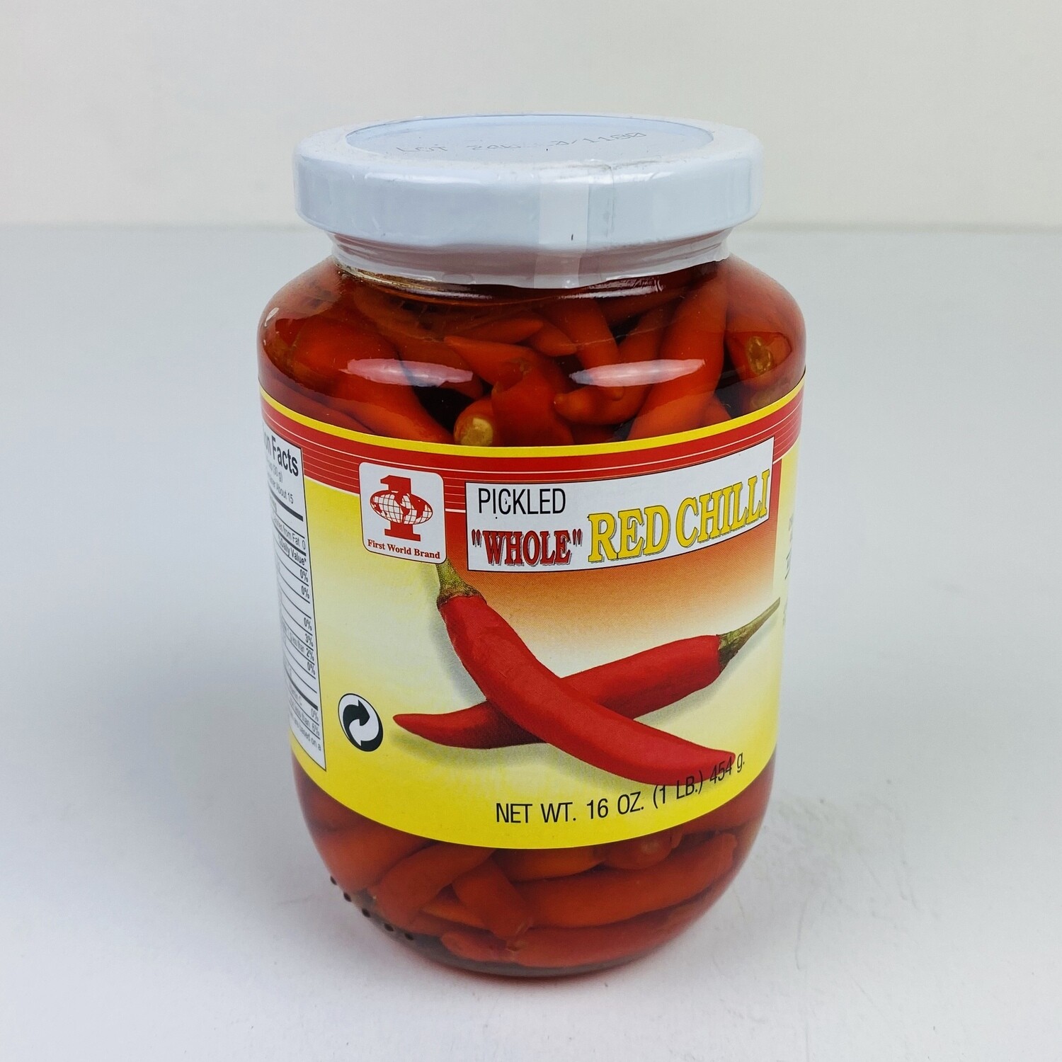 Red Whole Pickle Chili 腌红辣椒 一瓶16oz