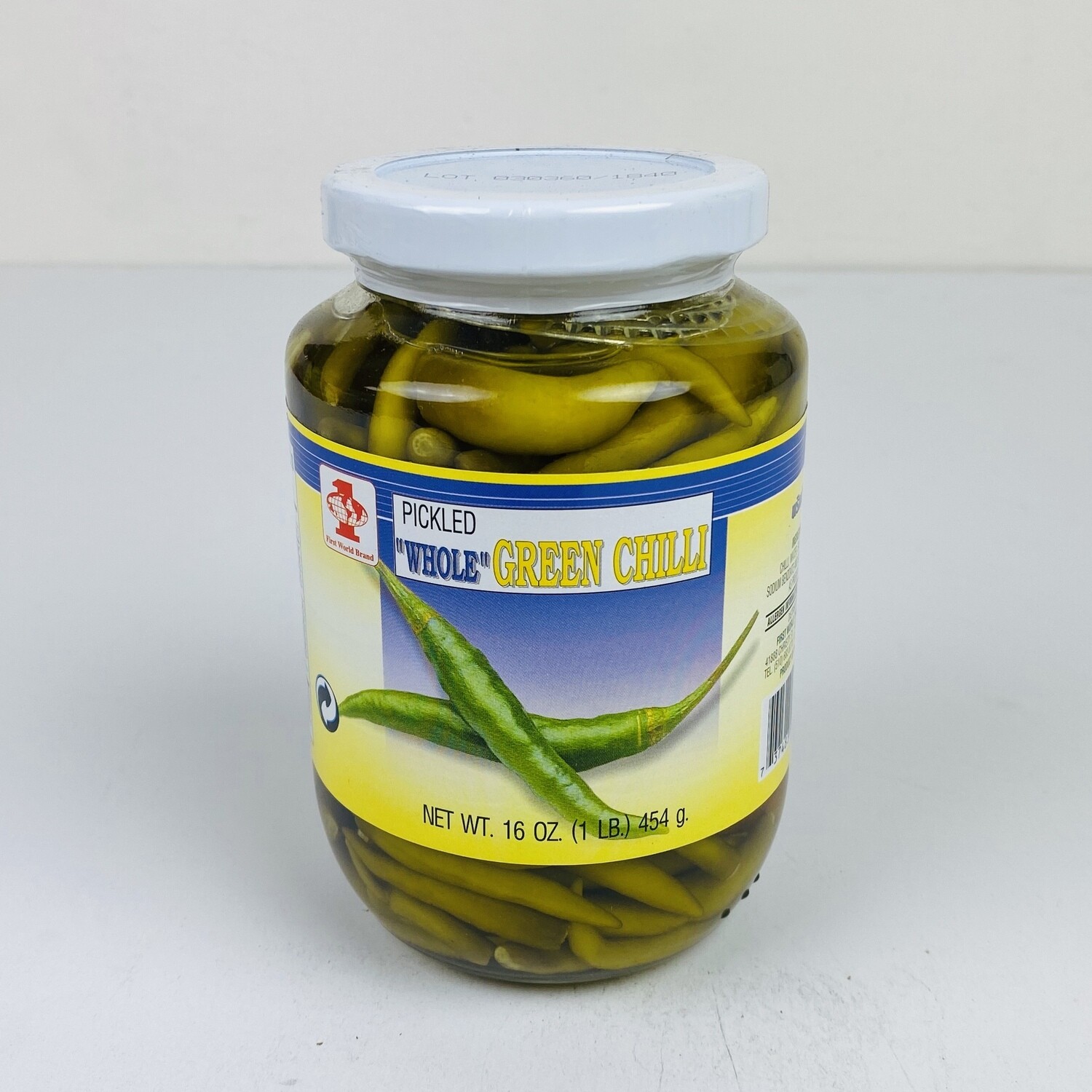 Green Whole Pickle Chili 腌青辣椒 一瓶16oz
