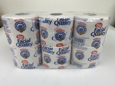 Super Premium Facial Quality Extra Large Roll White Toilet Tissue (2 bags) 特大高级厕纸 一包6卷（等于12卷普通厕纸数量）2包